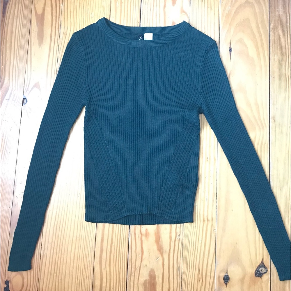 Green Ribbed Shirt